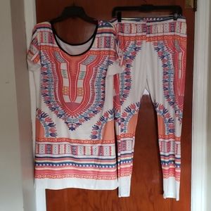 2pc printed lounge set